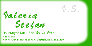 valeria stefan business card